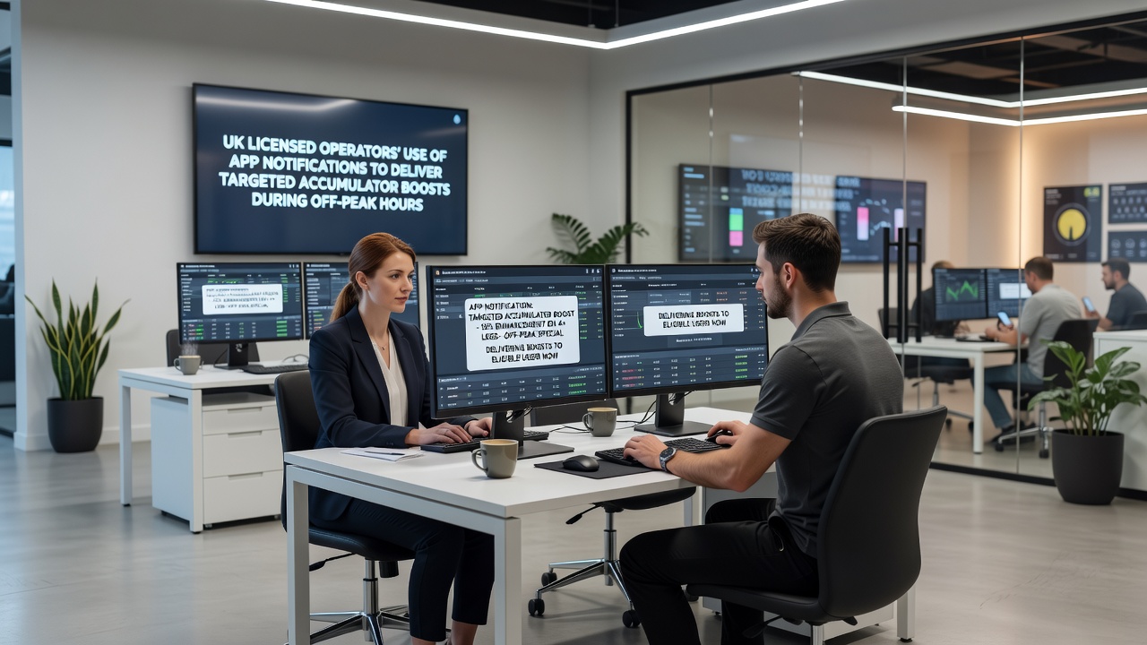Analytics dashboard displaying notification performance metrics for accumulator offers